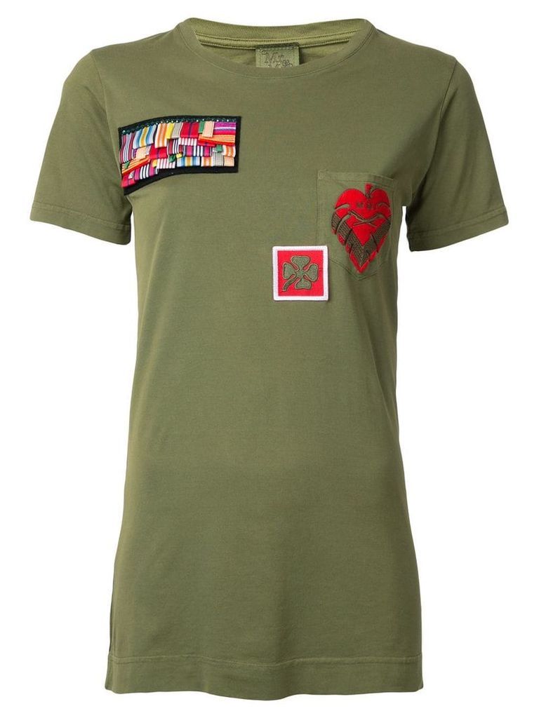 Mr & Mrs Italy patch T-shirt - Green