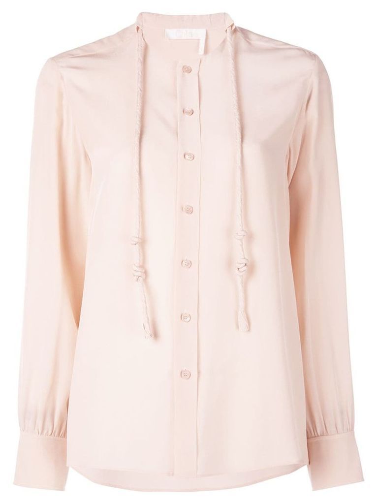 Chloé drawstring collar blouse - Pink
