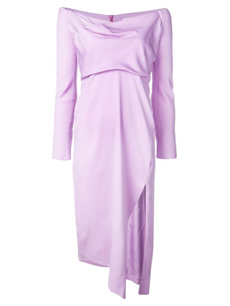 Michelle Mason cowl neck dress - Purple