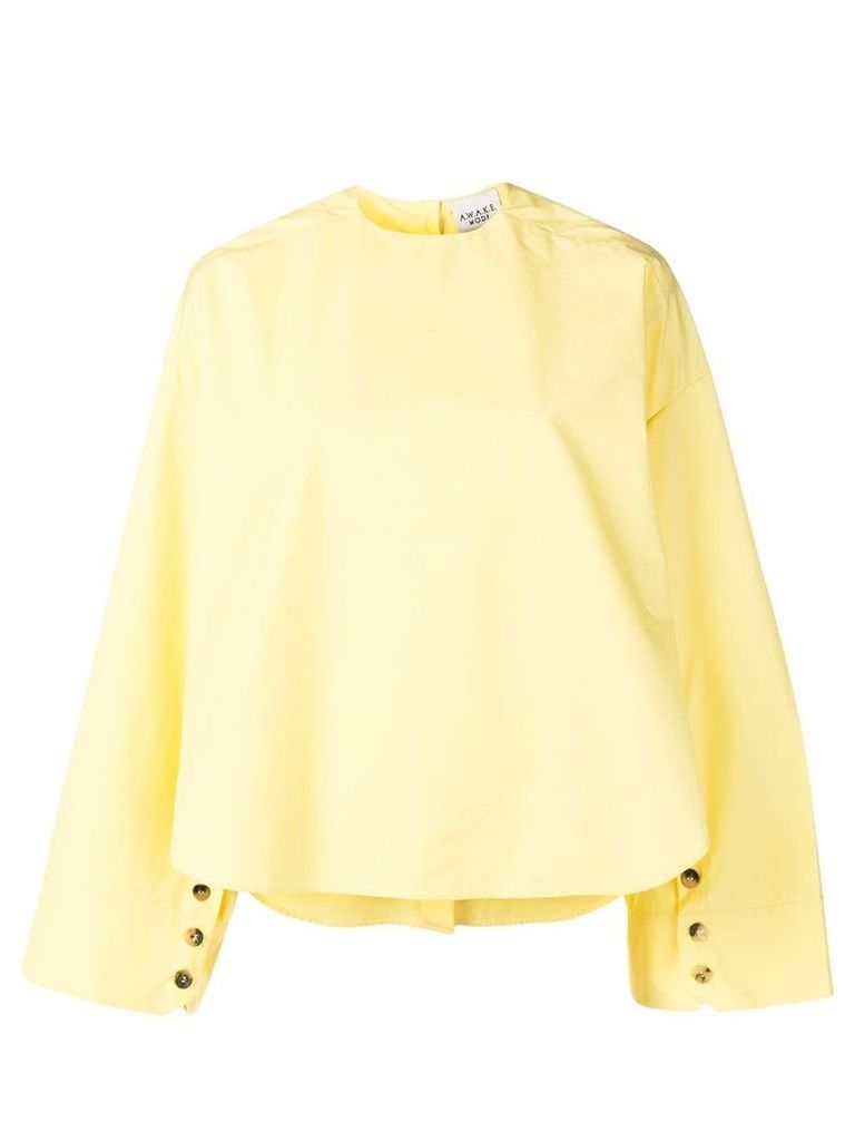 A.W.A.K.E. Mode oversized reverse blouse - Yellow