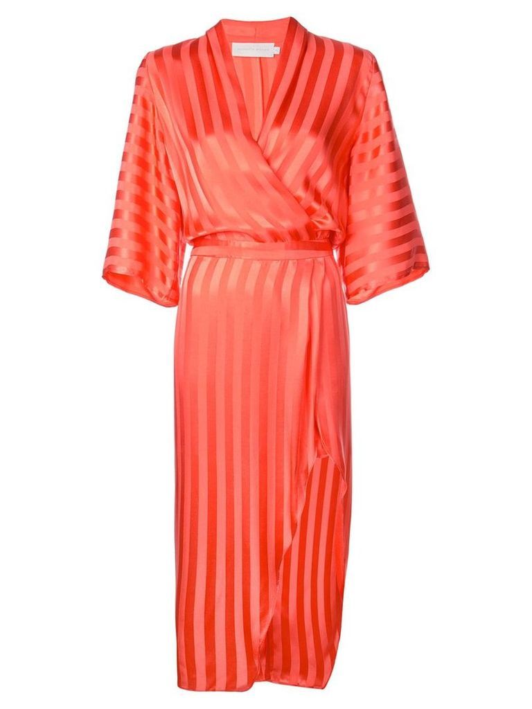 Michelle Mason kimono sleeve dress - Red