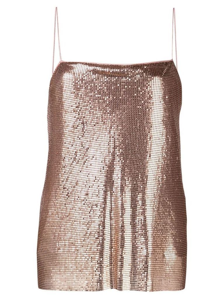 Alice+Olivia Harmon chainmail top - PINK