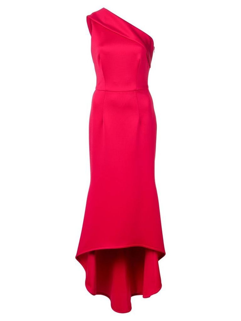 Black Halo asymmetric off-shoulder dress - Pink