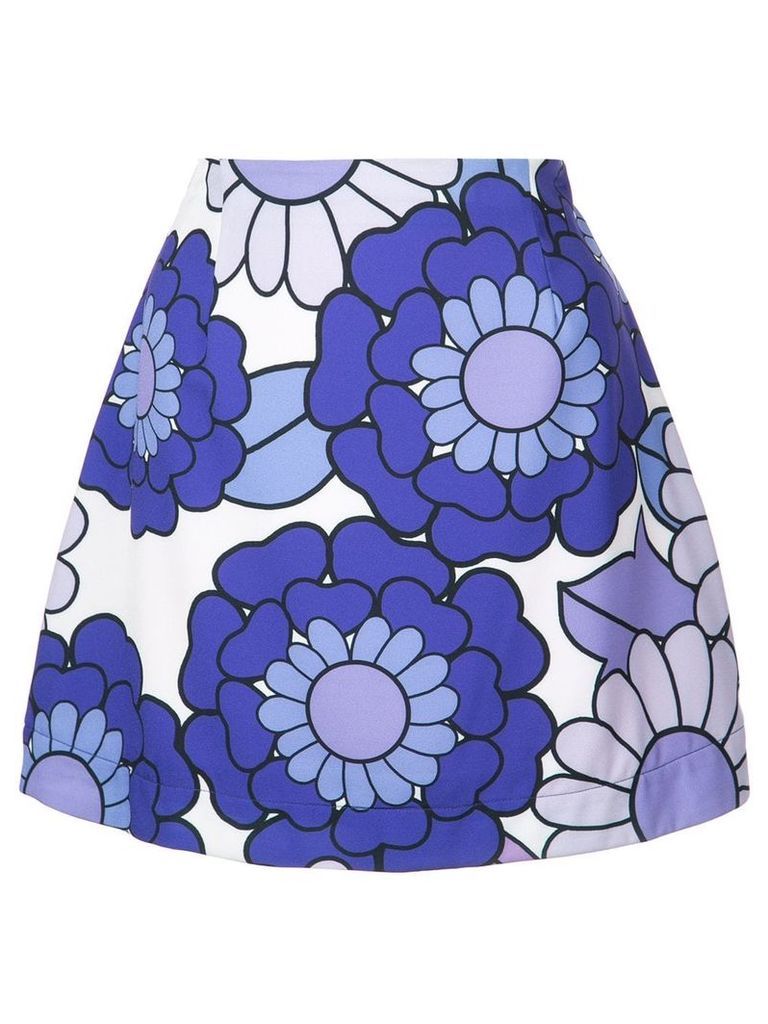 Dodo Bar Or short floral skirt - PURPLE