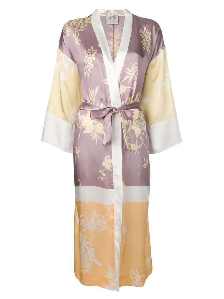 Forte Forte floral print kimono - Purple