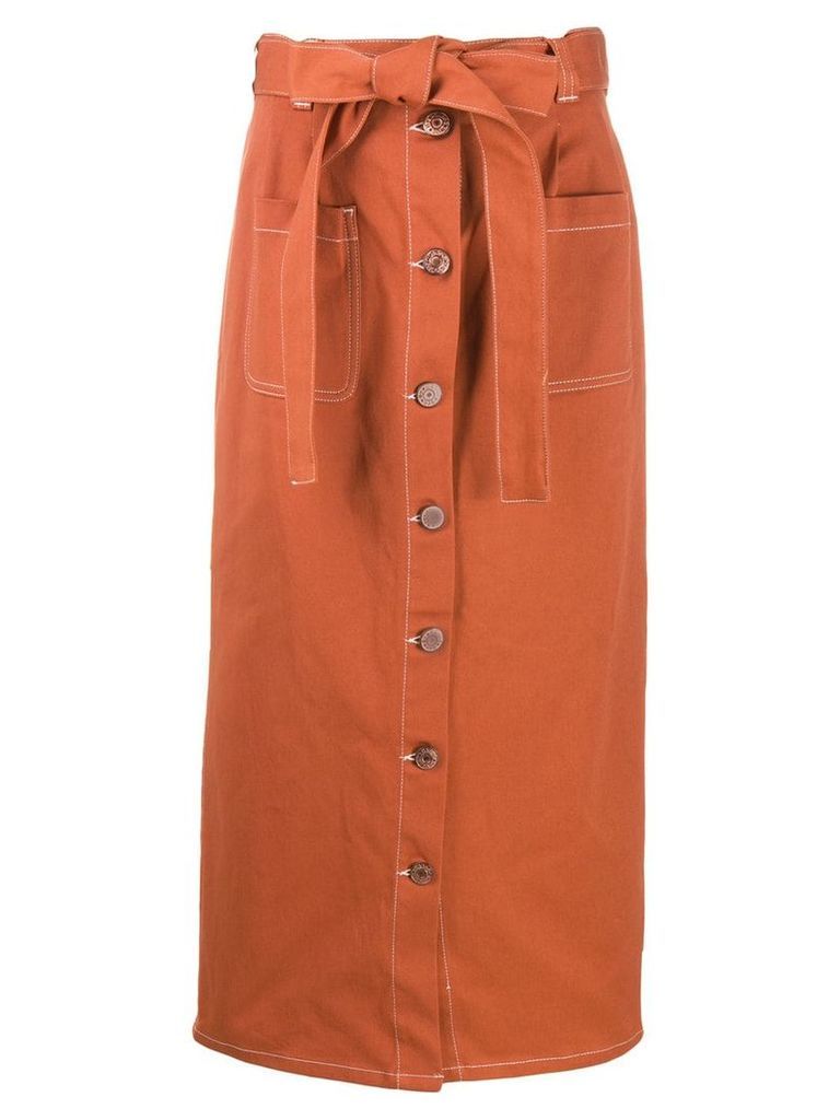 See By Chloé pop denim skirt - Orange