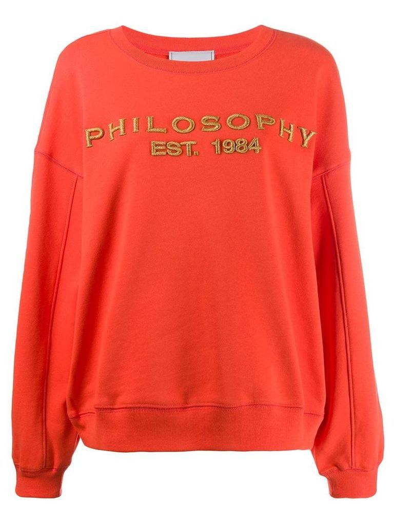 Philosophy Di Lorenzo Serafini logo relaxed fit sweatshirt - Orange