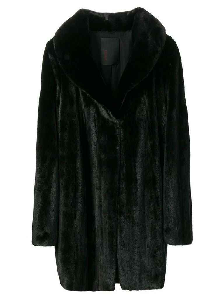 Liska loose-fit midi coat - Black
