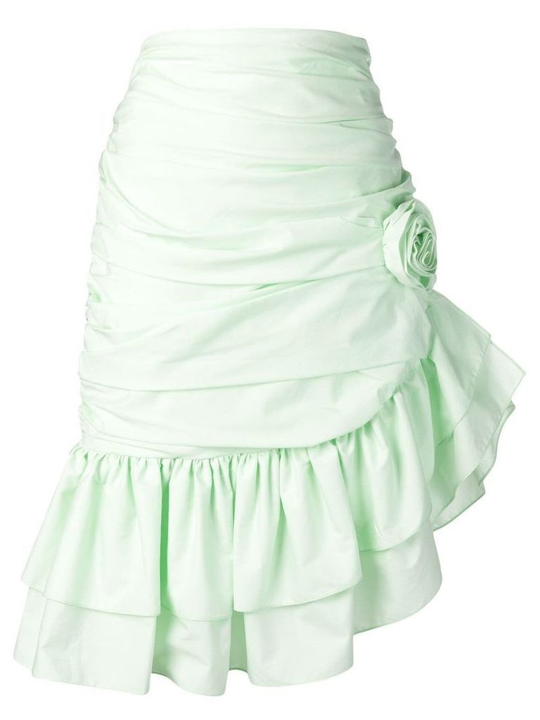 Vivetta asymmetric ruffle skirt - Green