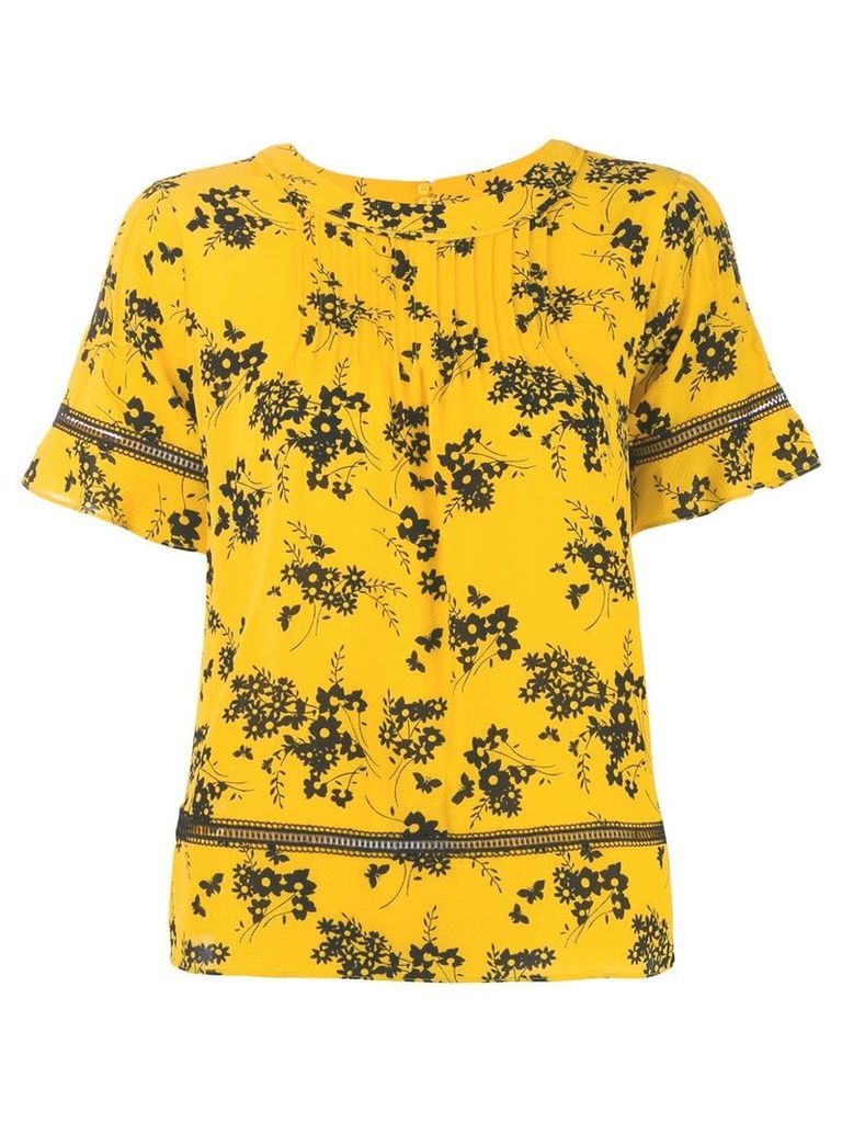 Michael Michael Kors floral printed blouse - Yellow