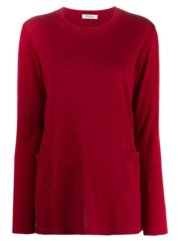 'S Max Mara classic pullover with pockets - Red
