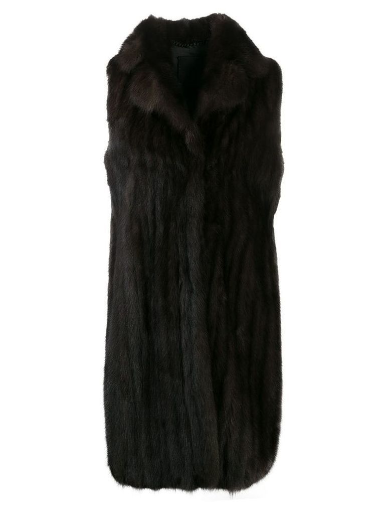 Liska sleeveless coat - Brown