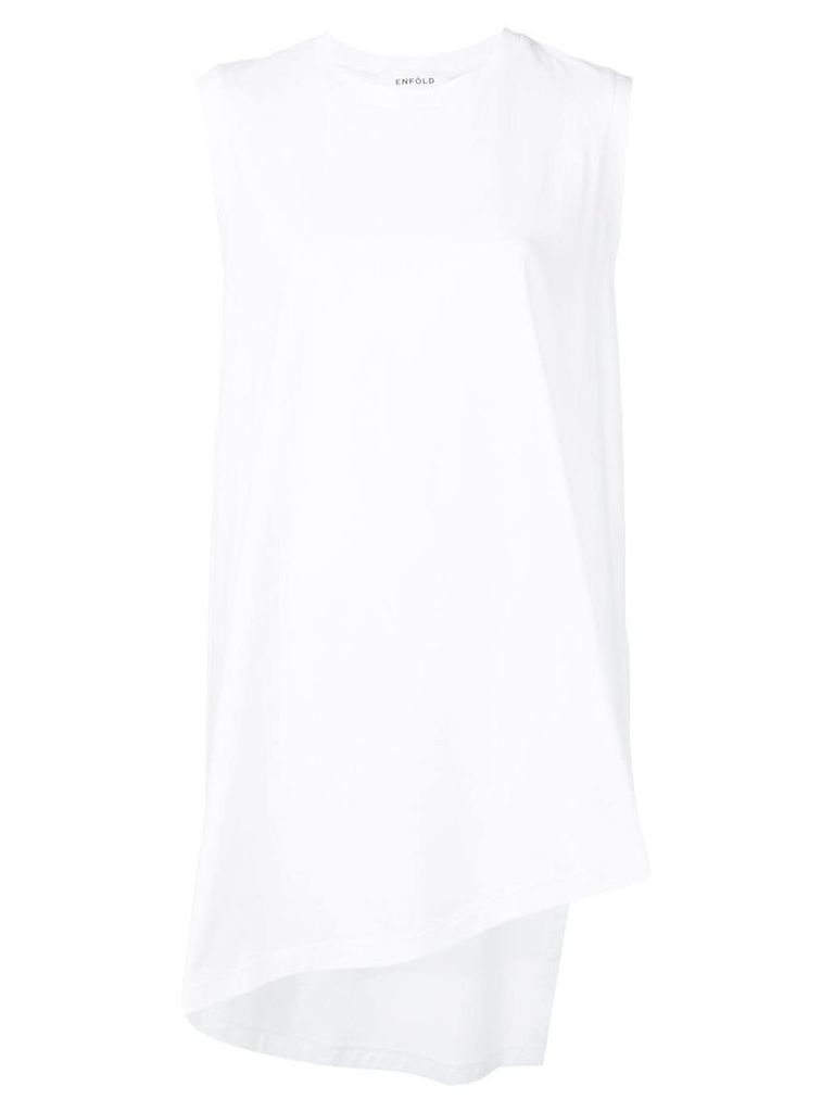 Enföld Suvin asymmetric tunic - White