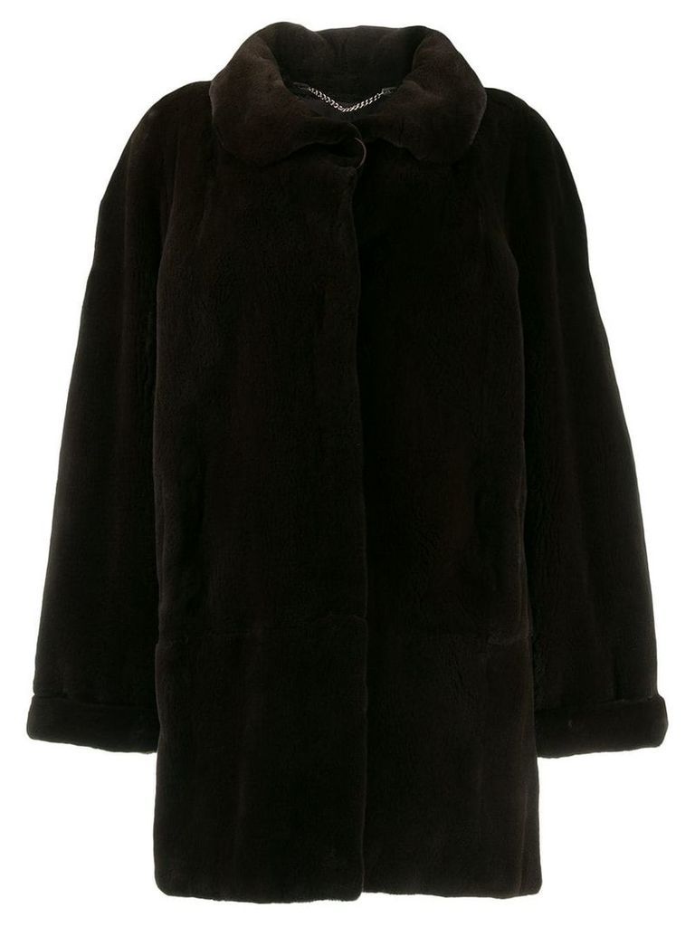 Liska collared coat - Brown