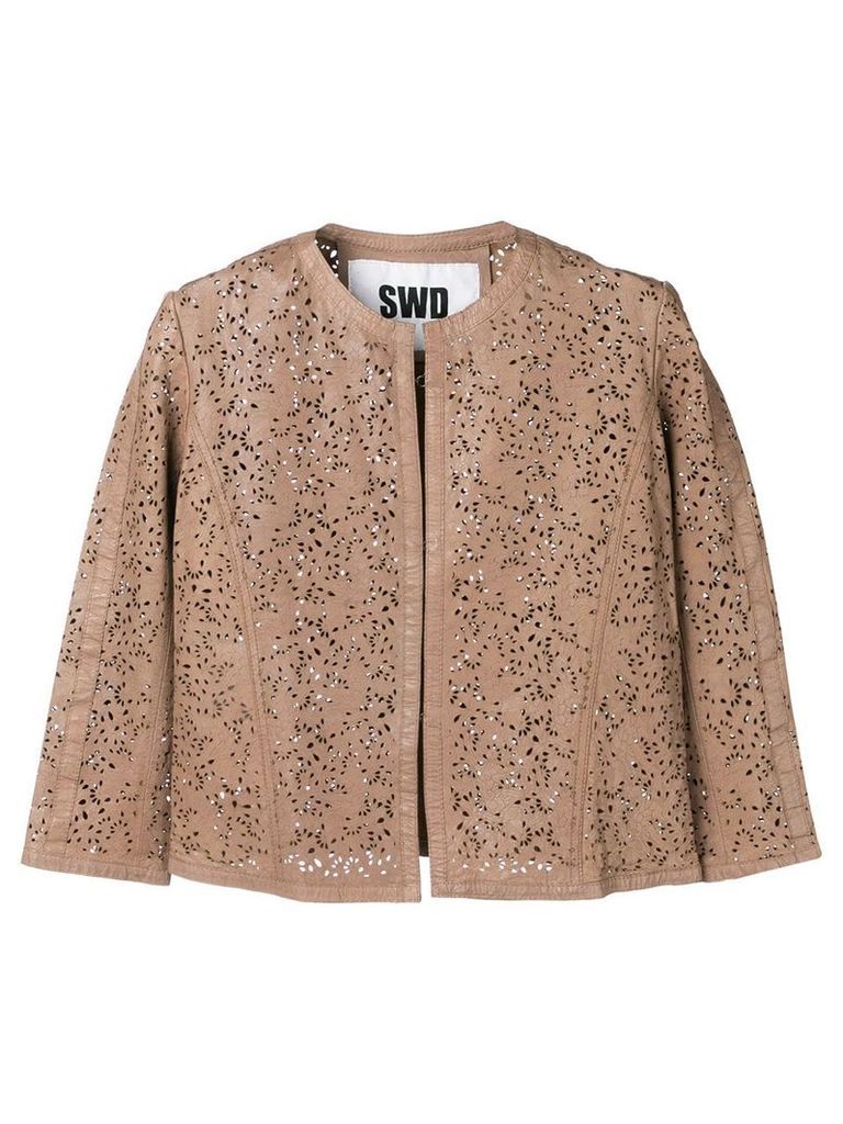 S.W.O.R.D 6.6.44 cropped cardigan - Brown