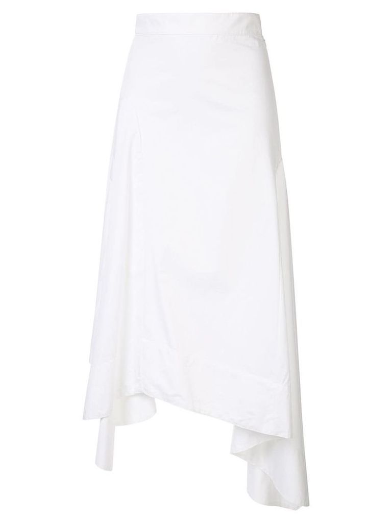 Walk Of Shame asymmetric skirt - White