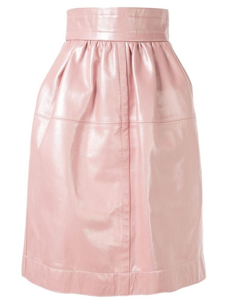 Marc Jacobs leather lamb skin skirt - PINK