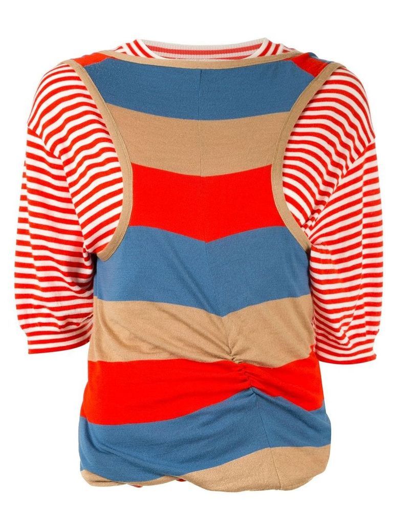Marni layered striped T-shirt - Multicolour