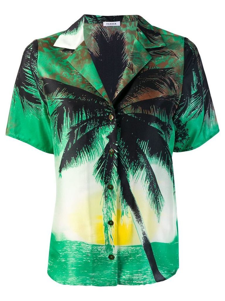 P.A.R.O.S.H. tropical blouse - Green