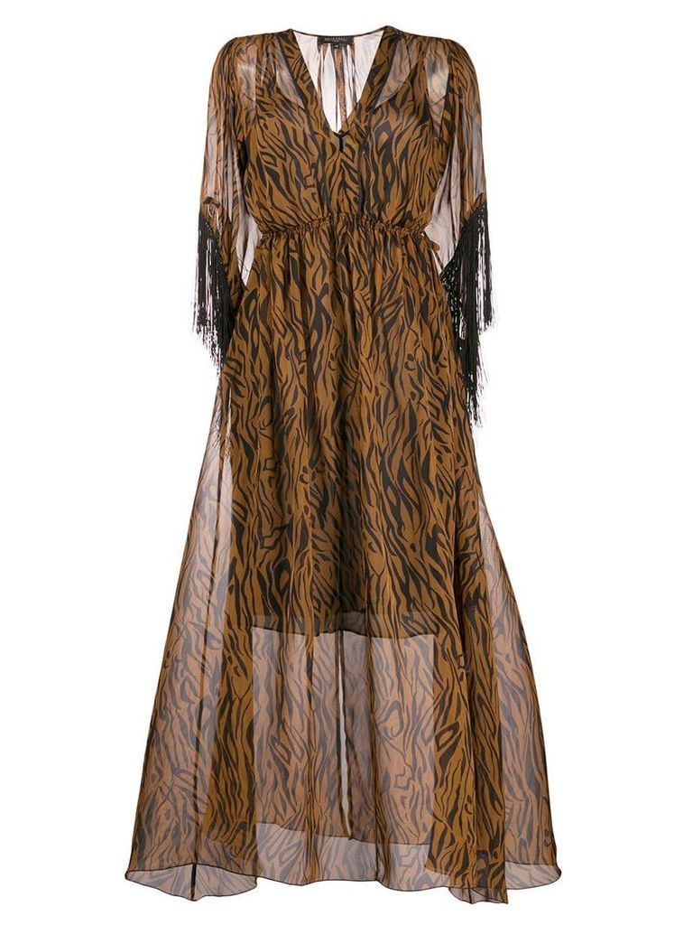 Antonelli all-over print dress - Brown