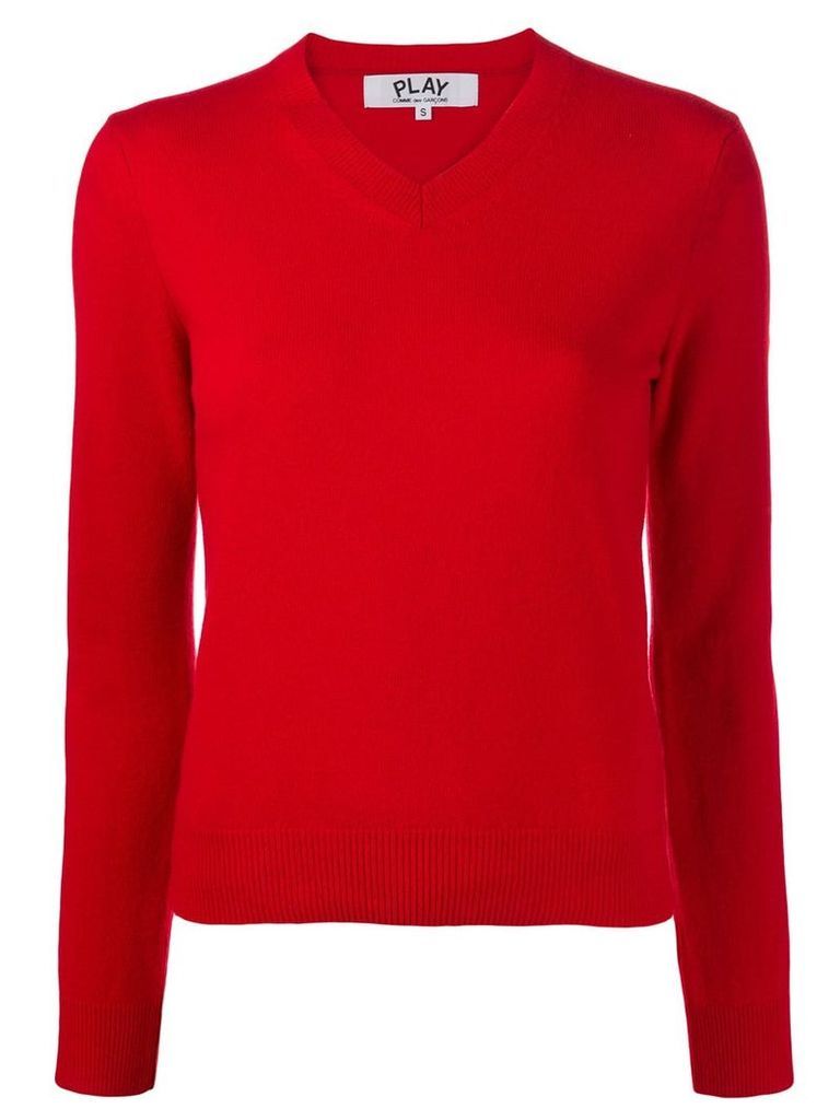 Comme Des Garçons Play classic knit sweater - Red