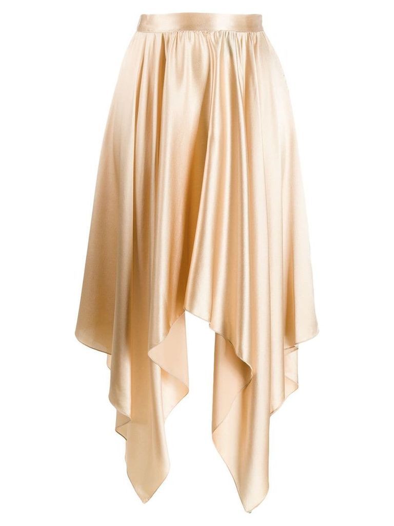 Federica Tosi Sabbia asymmetric skirt - GOLD