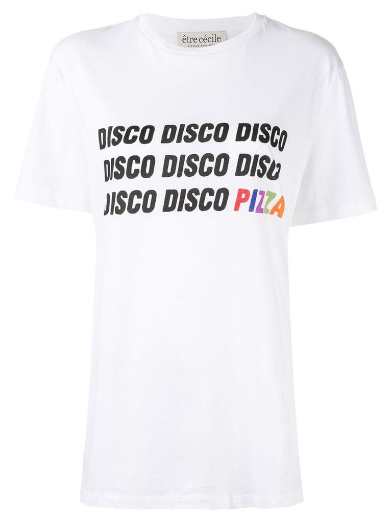 Être Cécile Disco Pizza T-shirt - White