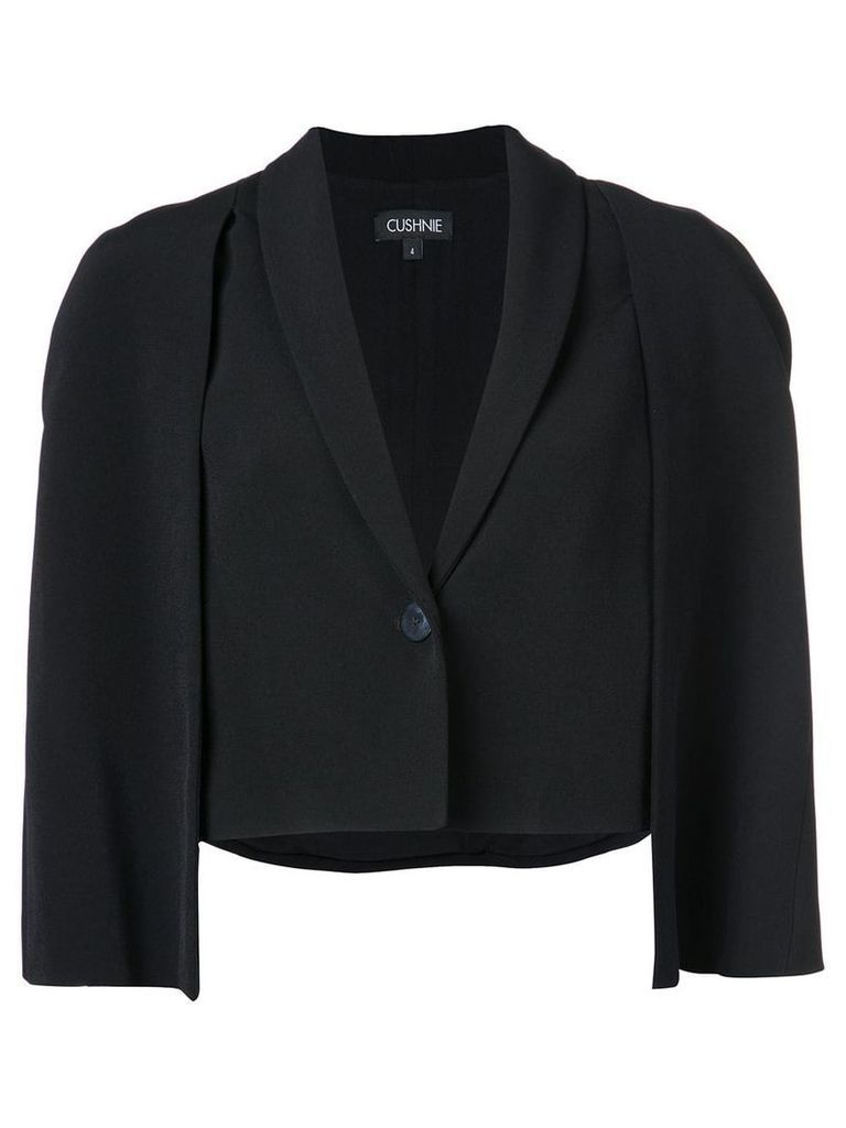 Cushnie cape style jacket - Black