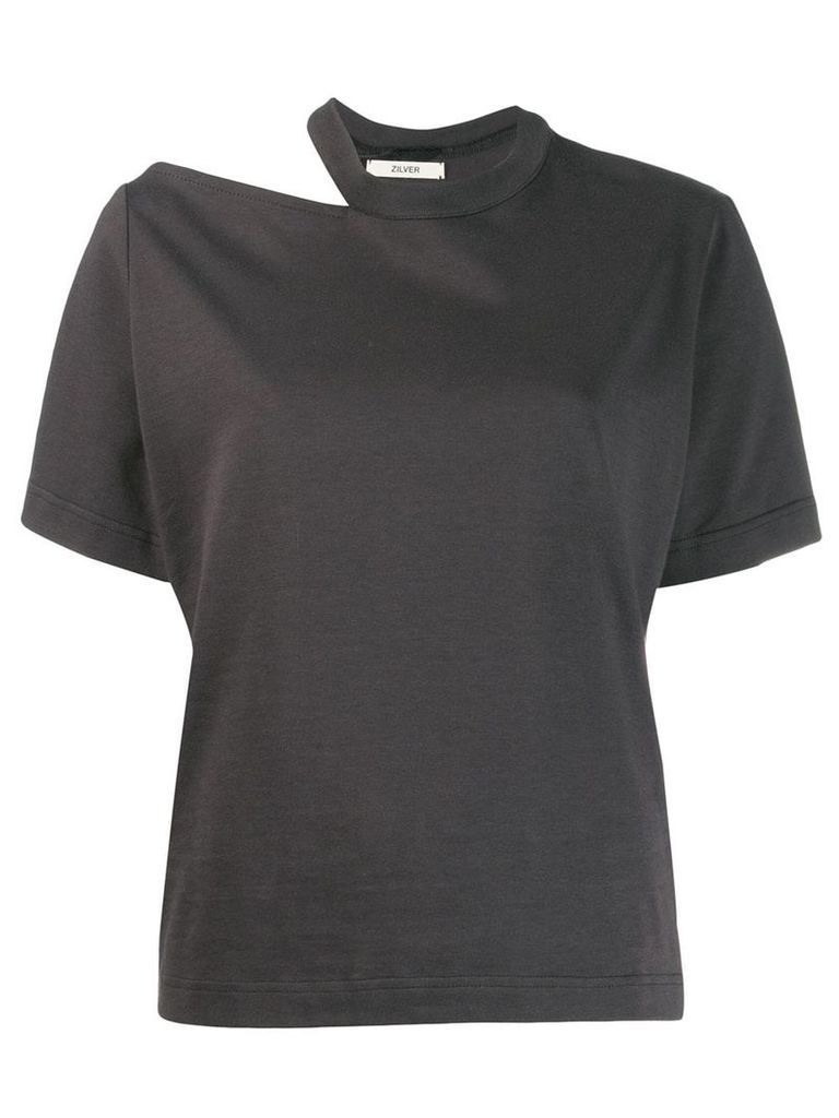 Zilver Slash T-Shirt in Organic Cotton - Grey