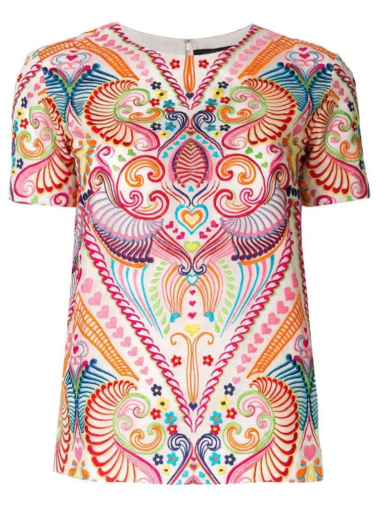 Manish Arora patterned embroidered top - Multicolour
