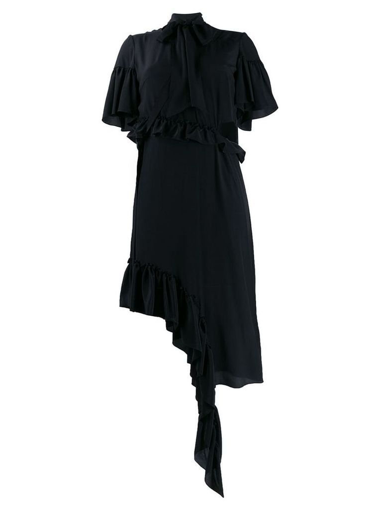 Rokh deconstructed midi dress - Black
