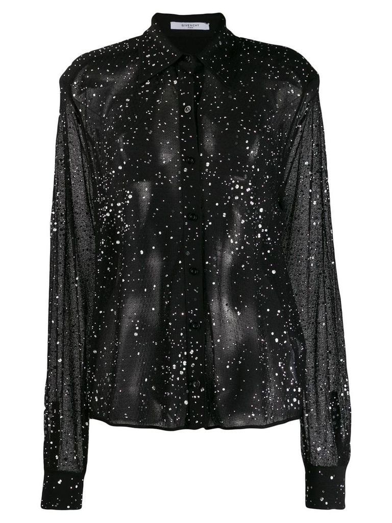 Givenchy embellished knit shirt - Black