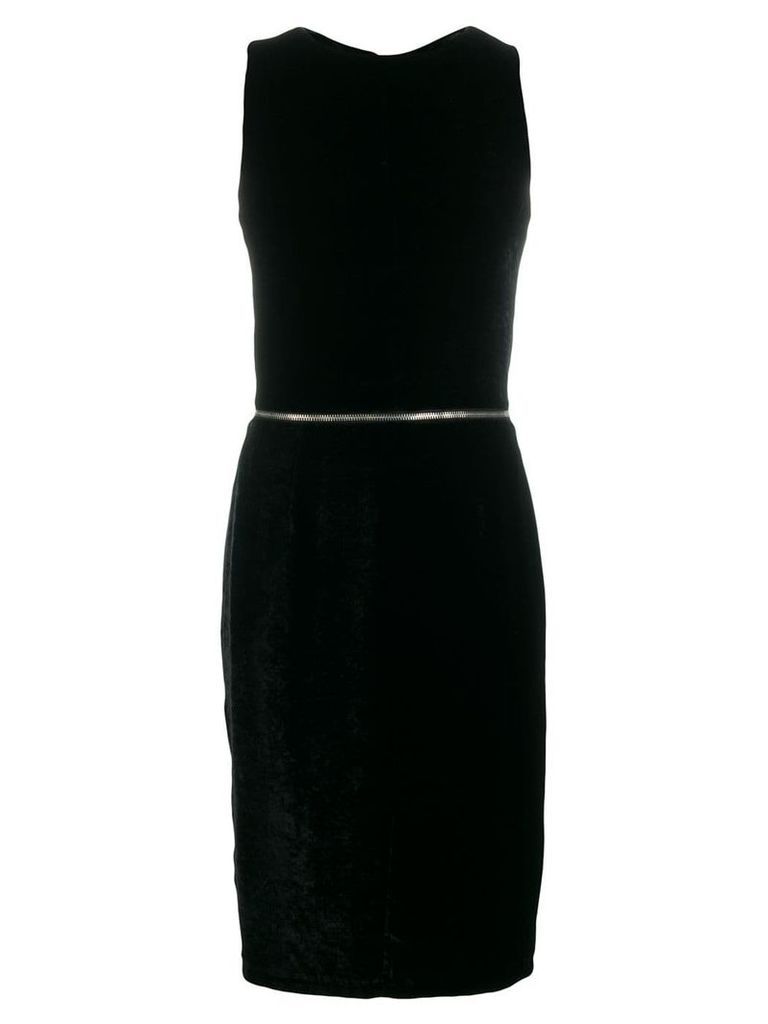 MM6 Maison Margiela zipped midi dress - Black