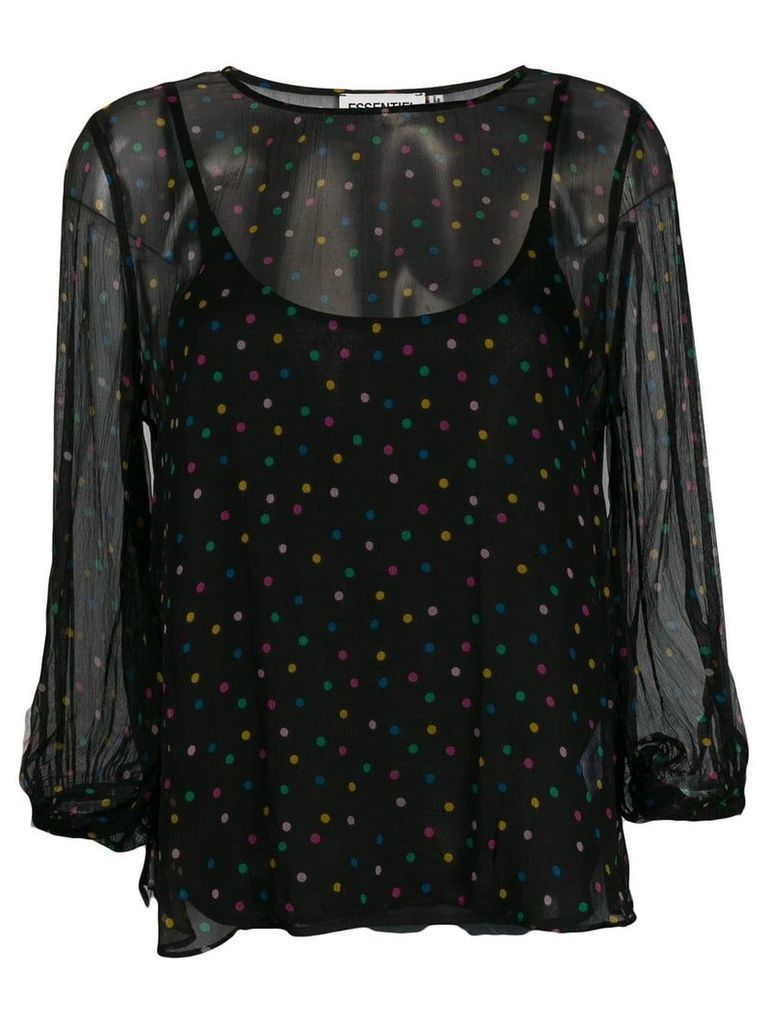 Essentiel Antwerp polka dot blouse - Black