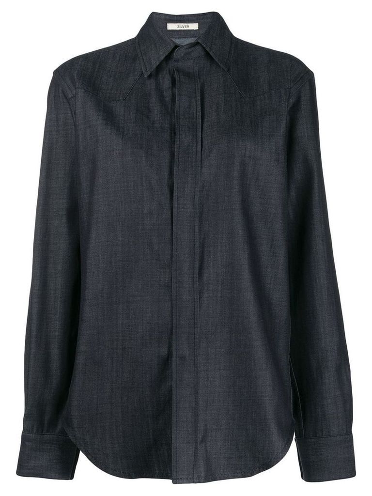 Zilver BCI cotton button-down shirt - Blue