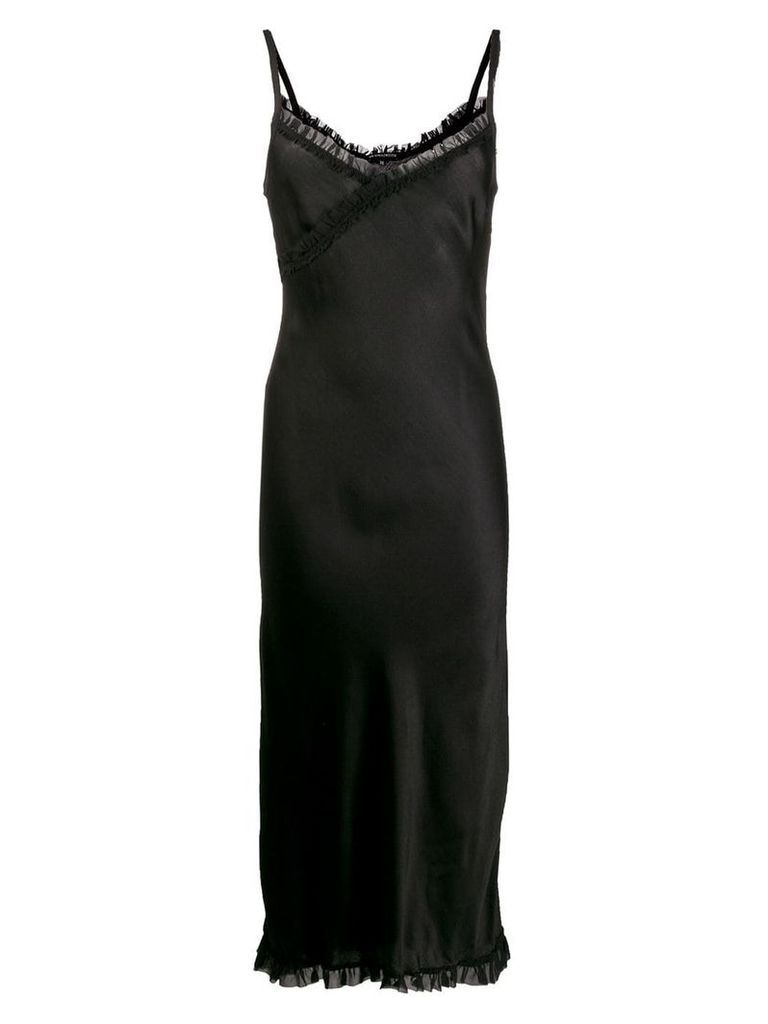 Ann Demeulemeester cami-styled satin dress - Black