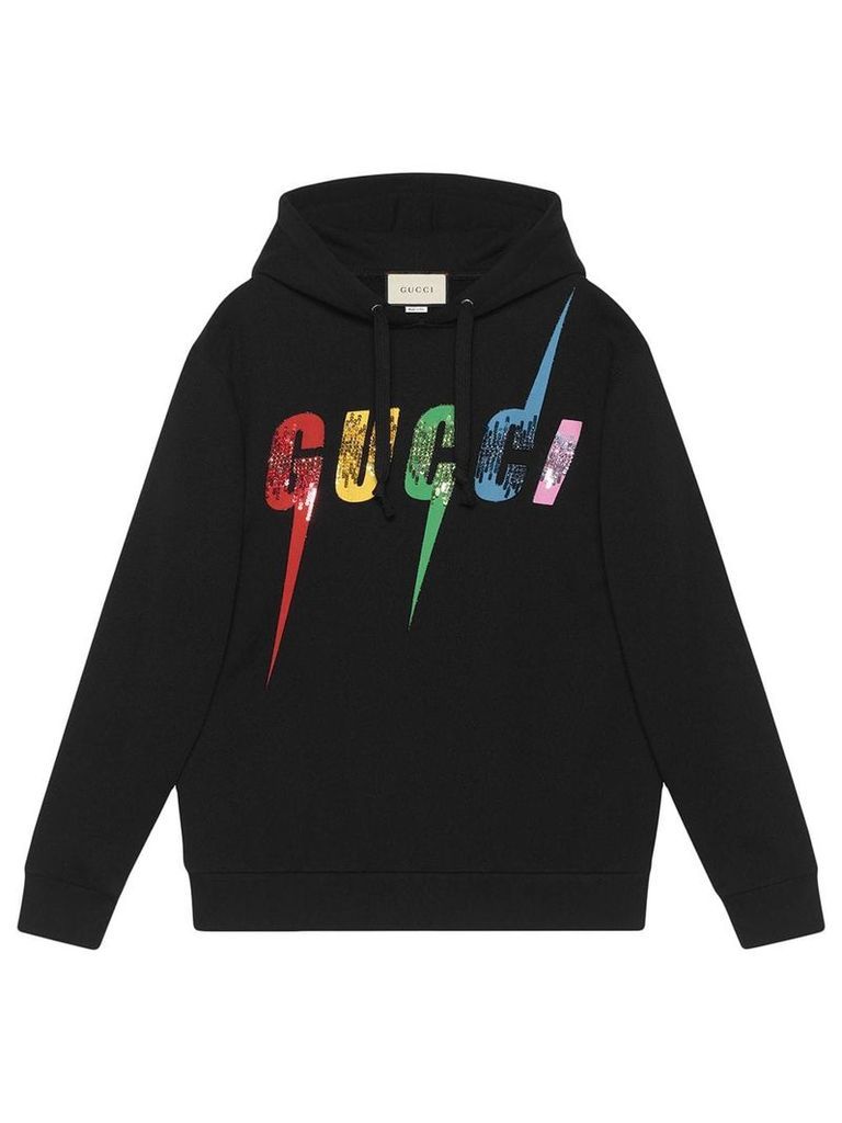 Gucci Oversize sweatshirt with Gucci Blade - Black