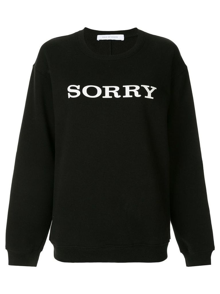 Walk Of Shame Sorry sweatshirt - Black