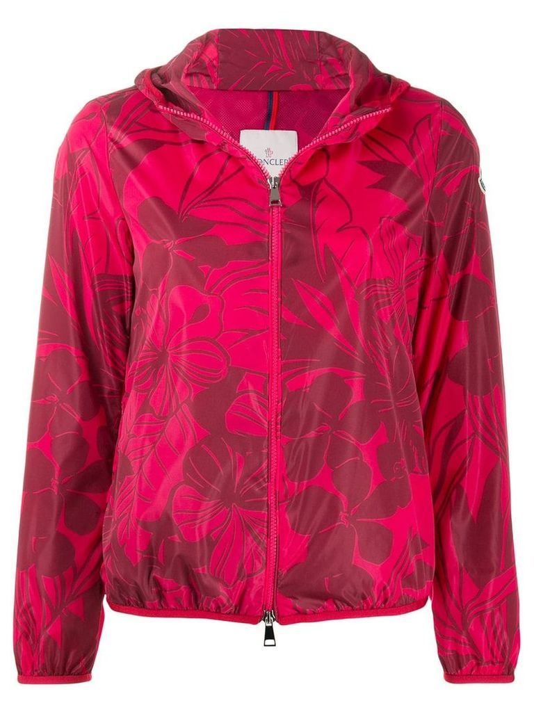 Moncler floral-print jacket - Pink