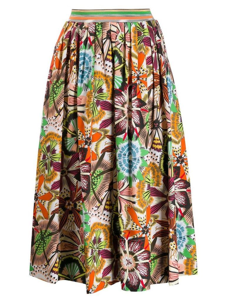 Missoni pleated midi skirt - Orange