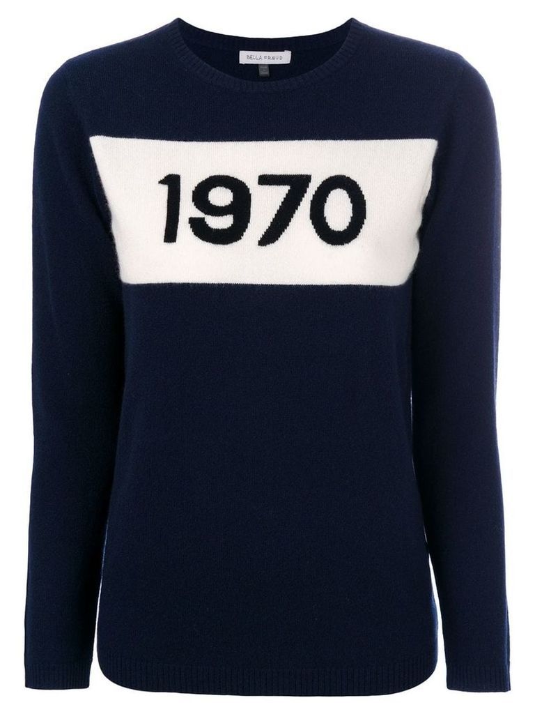 Bella Freud intarsia-knit jumper - Blue