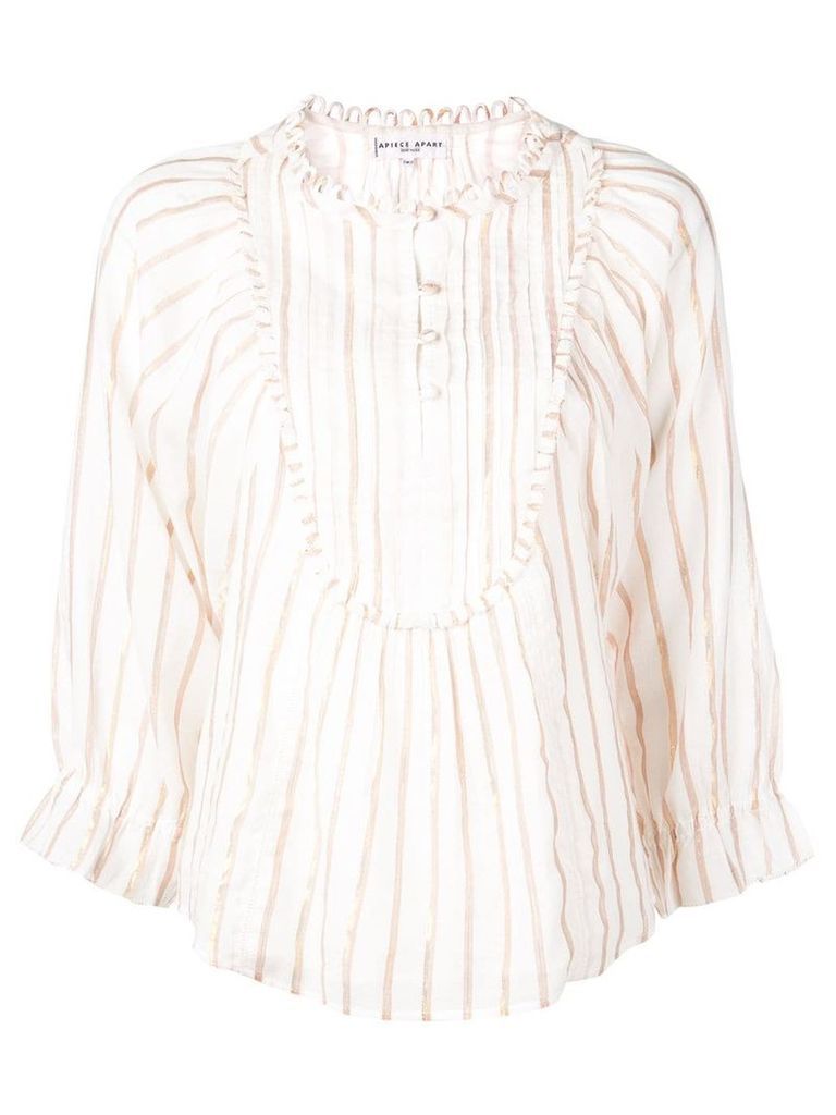 Apiece Apart striped blouse top - White