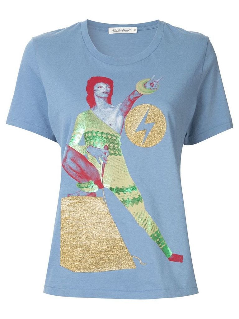 Undercover Bowie print T-shirt - Blue