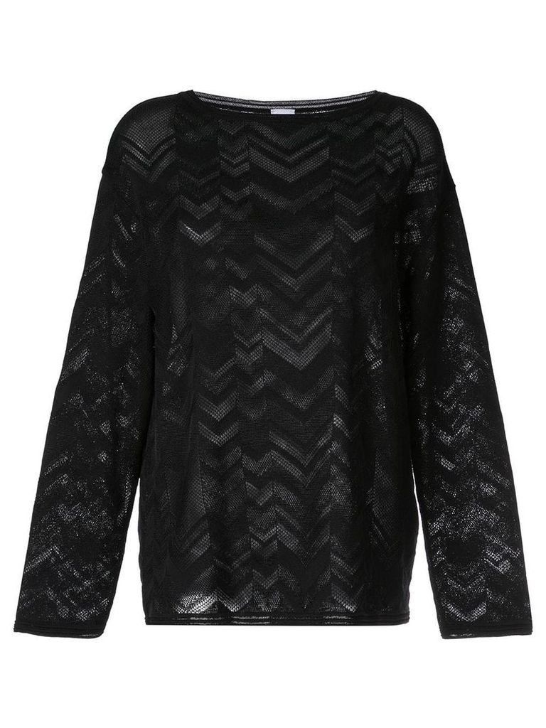 M Missoni zigzag knit jumper - Black