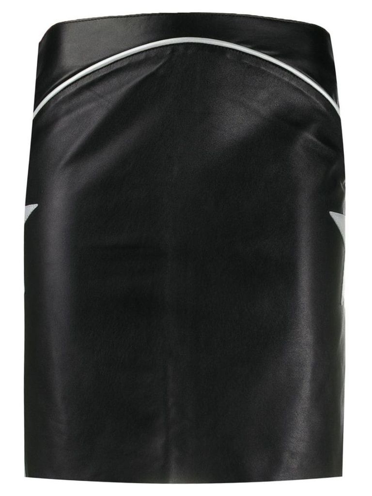 Jessie Western star patch mini skirt - Black