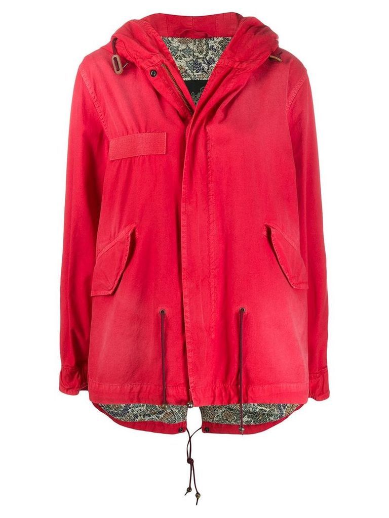 Mr & Mrs Italy zip up rain jacket - Red