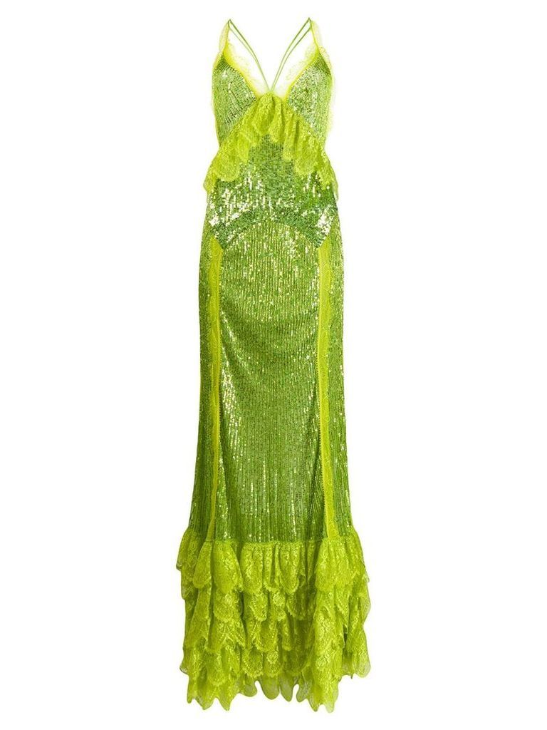 Amen sleeveless sequin gown - Green