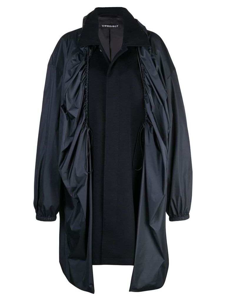 Y/Project covered midi coat - Black