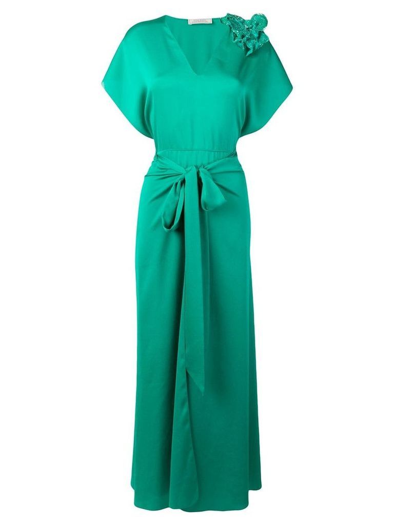 Nina Ricci flared appliqué dress - Green