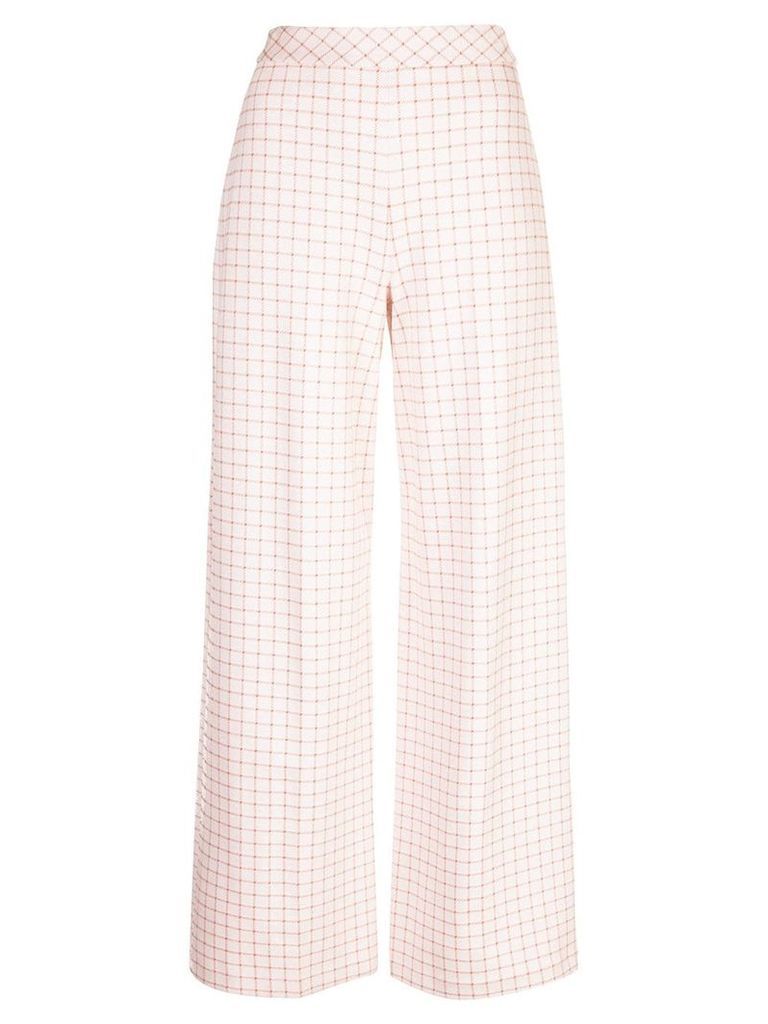 Rosetta Getty checked print trousers - White